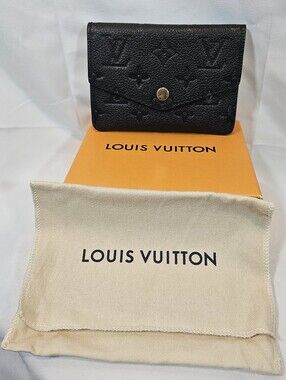 Louis Vuitton Black Monogram Compact Wallet